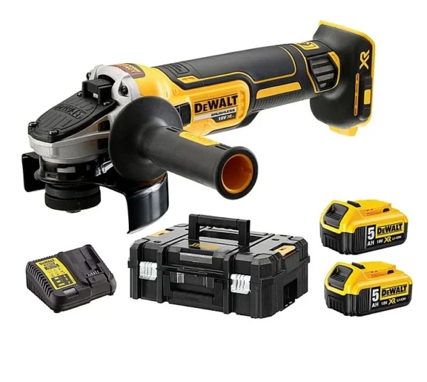 DEWALT DCG405P2-QW szlifierka kątowa 18V XR 125 mm 2×5,0 Ah