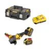 DEWALT DCG418SHDX2-QW szlifierka kątowa 54 V XR FLEXVOLT 125 mm 2×9 Ah TSTAK – zestaw: narzędzie, akumulatory, ładowarka
