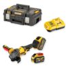 DEWALT DCG418SHDX2-QW szlifierka kątowa 54 V XR FLEXVOLT 125 mm 2×9 Ah TSTAK – zestaw: narzędzie, akumulatory, ładowarka