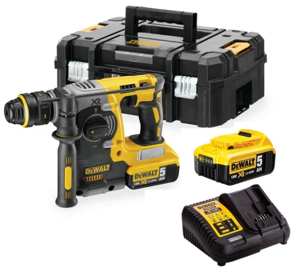 DEWALT DCH273P2T młotowiertarka 18 V SDS-plus XR BL 2×5,0 Ah t-stak