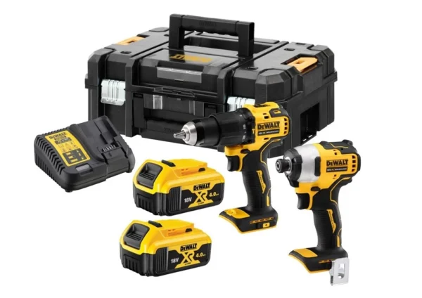 DEWALT DCK2062M2T-QW zestaw 18 V XR: DCD709 + DCF809, 2×4,0 Ah, TSTAK