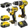 DeWALT DCK266P2 zestaw 18 V XR: DCD796 + DCF887, 2×5,0 Ah, TSTAK