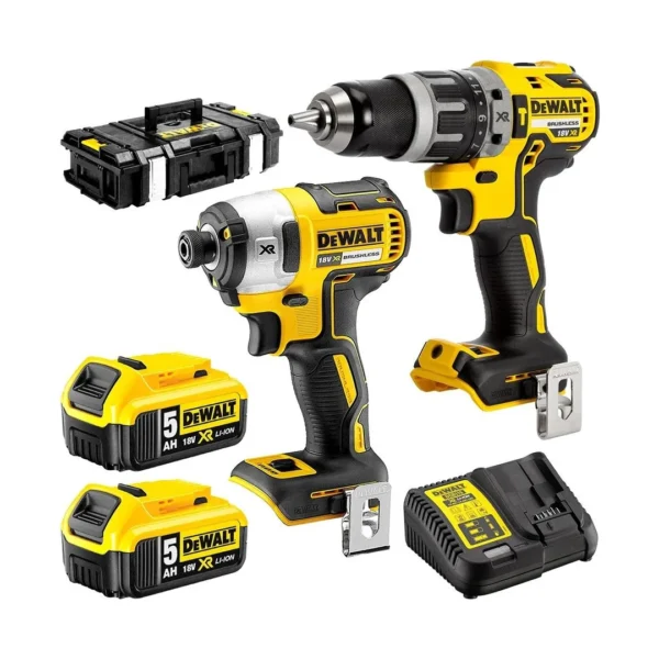 DeWALT DCK266P2 zestaw 18 V XR: DCD796 + DCF887, 2×5,0 Ah, TSTAK