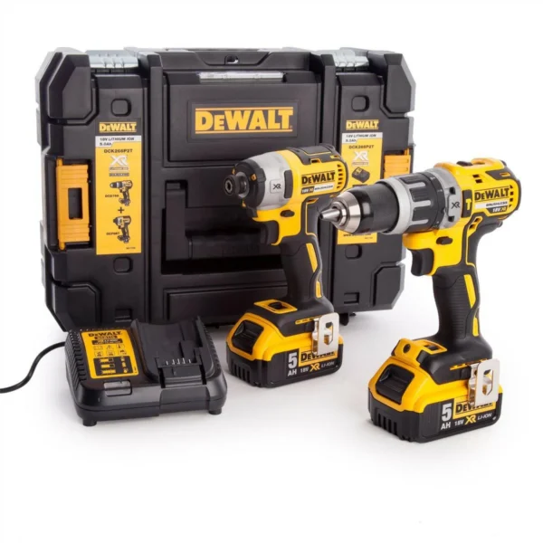 DEWALT DCK266P2T-QW zestaw 18V DCD796 + DCF887 2x5,0 Ah TSTAK