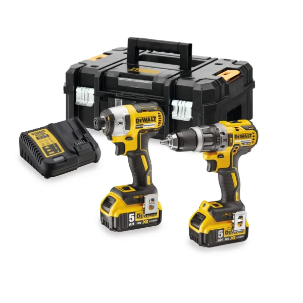 DEWALT DCK266P2T-QW zestaw 18V DCD796 + DCF887 2x5,0 Ah TSTAK