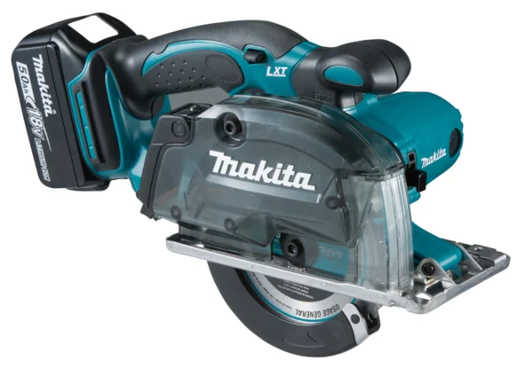 Makita DCS552RTJ przecinarka akumulatorowa do metalu 18 V LI 135 mm 2×5,0 Ah