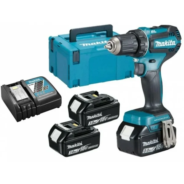 Makita DDF485RF3J wiertarko-wkrętarka 18V 50 Nm 3×3,0 Ah Makpac