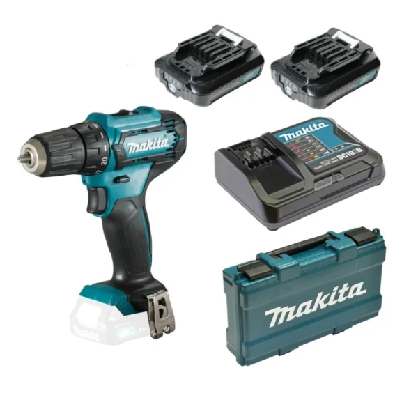 Makita DF333DSAE wiertarko-wkrętarka 12 V CXT 30 Nm 2×2,0 Ah + ładowarka Makita DF333DSAE wiertarko-wkrętarka 12 V CXT 30 Nm 2×2,0 Ah + ładowarka