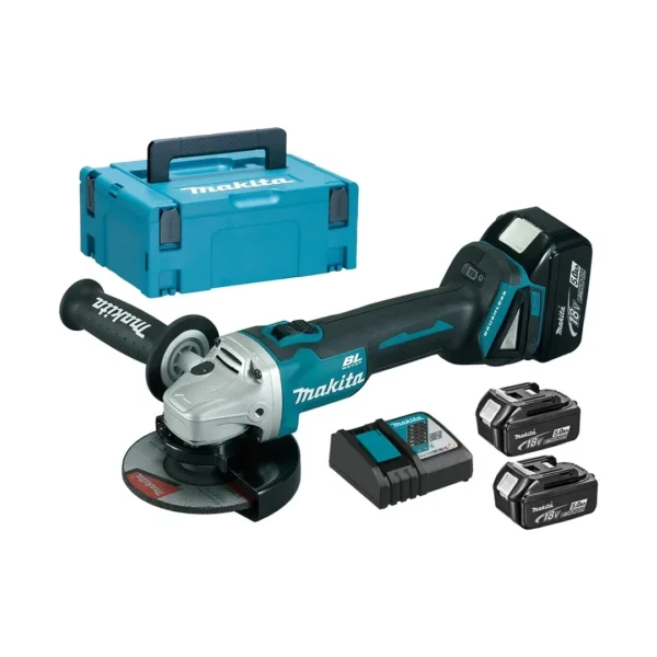 Makita DGA504RT3J szlifierka 18V 125 mm 3×5,0 Ah Makpac