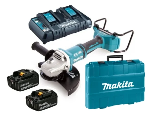 Makita DGA900PT2 szlifierka kątowa akumulatorowa 230 mm 2×18 V 2×5,0 Ah Makita DGA900PT2 szlifierka kątowa akumulatorowa 230 mm 2×18 V 2×5,0 Ah