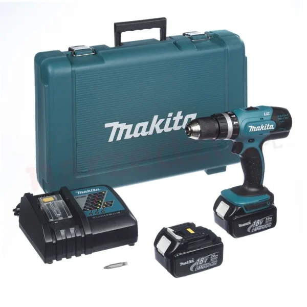 Makita DHP453RFE wiertarko-wkrętarka udarowa 18 V 42 Nm 2×3,0 Ah