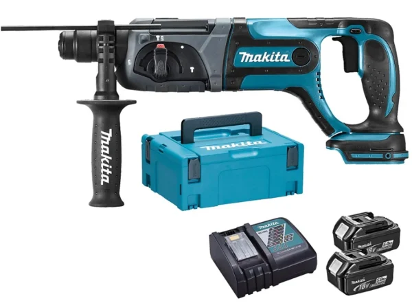 Makita DHR241RTJ młotowiertarka młot udarowy obrotowy akumulatorowy 18 V 2×5,0 Ah li