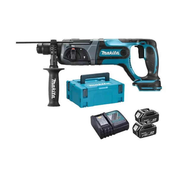 Makita DHR241RTJ młotowiertarka młot udarowy obrotowy akumulatorowy 18 V 2×5,0 Ah li