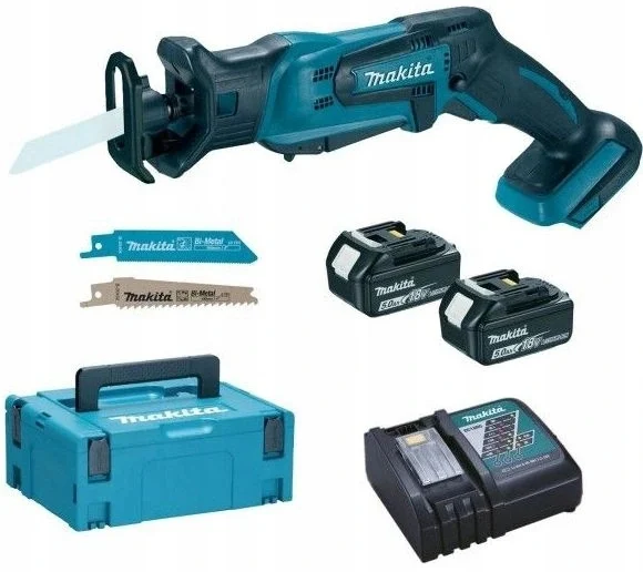 Makita DJR183RTJ pilarka szablasta piła szablasta akumulatorowa 18 V 2×5,0 Ah Li-ion