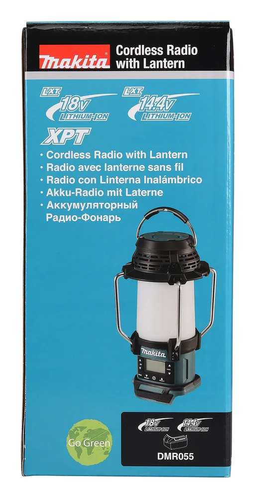 Makita DMR055 radio AM/FM z lampą 14,4/18 V LXT (solo) Makita DMR055 radio AM/FM z lampą 14,4/18 V LXT (solo)