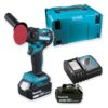 Makita DPV300RTJ szlifierko-polerka 18 V LXT 50/80 mm 2×5,0 Ah Makpac – zestaw: narzędzie, akumulatory, ładowarka