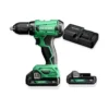 HiKOKI DS18DAWCZ wiertarko-wkrętarka 18 V 50 Nm 2×2,0 Ah + ładowarka – zestaw: narzędzie, akumulatory, ładowarka