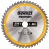 DEWALT DT1957-QZ tarcza do drewna 250 × 30 mm, 48 zębów