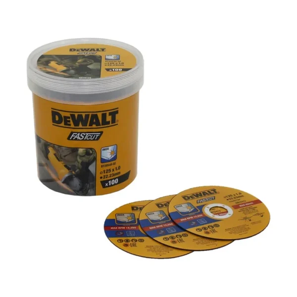 DEWALT DT20540 tarcza tnąca INOX 125×22,2×1 mm 100PC