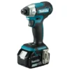 Makita DTD157RFJ zakrętarka udarowa akumulatorowa 1/4'' 140 Nm 18 V 2×3,0 Ah