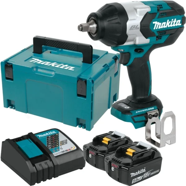 Makita DTW1002RTJ klucz udarowy akumulatorowy 1/2'' 1200 Nm 18 V 2×5,0 Ah Li-ion