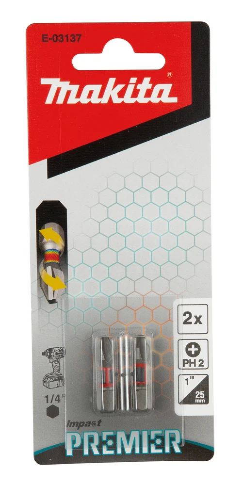 Makita E-03137 końcówka wkrętakowa PH2-25 mm /2szt. Impact premier