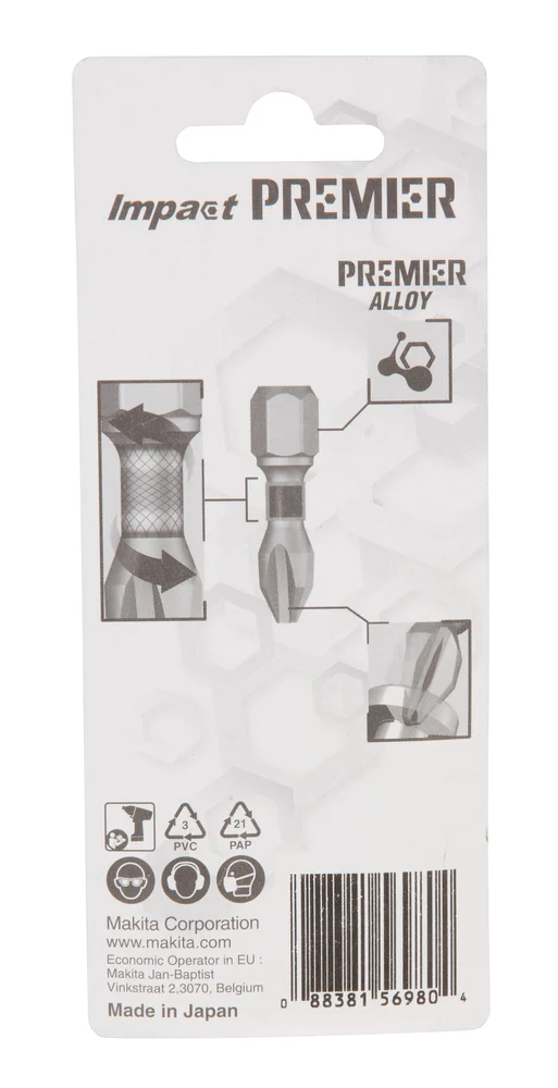 Makita E-03137 końcówka wkrętakowa PH2-25 mm /2szt. Impact premier