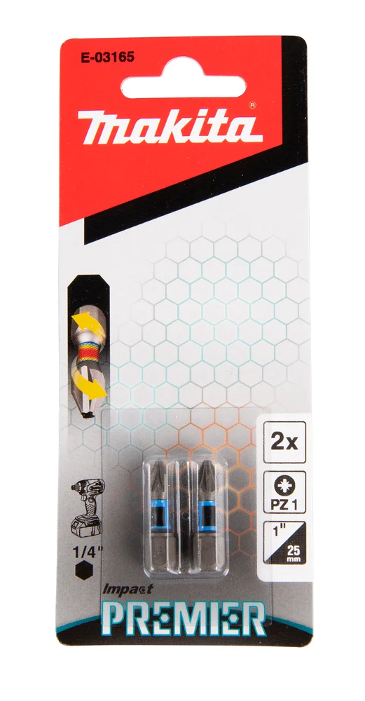 Makita E-03165 końcówka wkrętakowa PZ1-25 mm /2szt. Impact premier