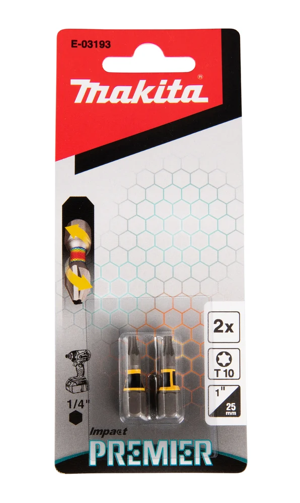 Makita E-03193 końcówka wkrętakowa T10-25 mm /2szt. Impact premier