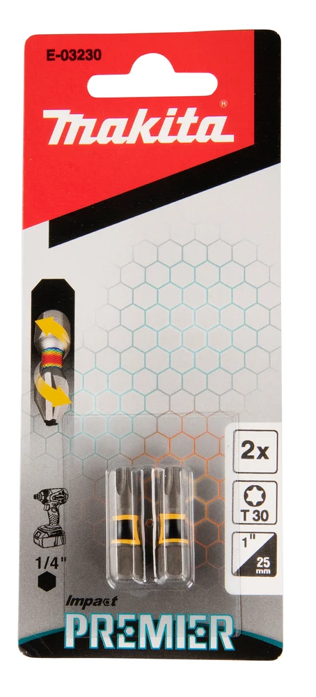 Makita E-03230 końcówka wkrętakowa T30-25 mm /2szt. Impact premier
