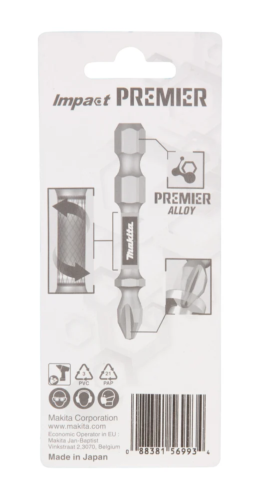 Makita E-03268 końcówka wkrętakowa PH1-50 mm /2szt. Impact premier