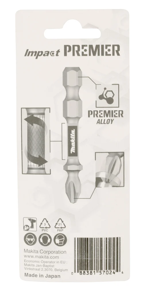 Makita E-03280 końcówka wkrętakowa PH3-50 mm /2szt. Impact premier