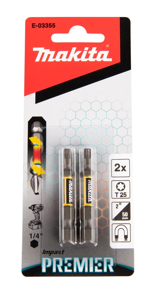 Makita E-03355 końcówka wkrętakowa T25-50 mm /2szt. Impact premier