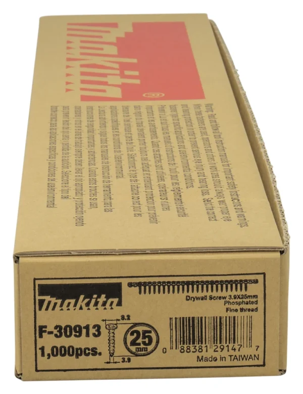 Makita F-30913 taśma z wkrętami 3,9x25 mm /1000szt. do metalu