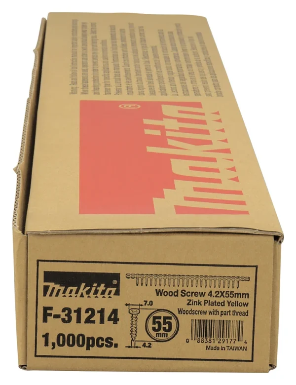 Makita F-31214 taśma z wkrętami 4,2x55 mm /1000szt. poł. płyty warstw z drewnem