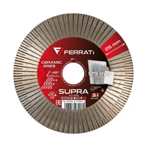 FERRATi SUPRA tarcza diamentowa tnąca i szlifująca 125 × 22,23 mm