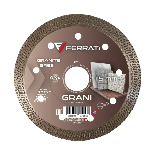 FERRATi GRANI tarcza diamentowa tnąca 115 × 22,23 mm