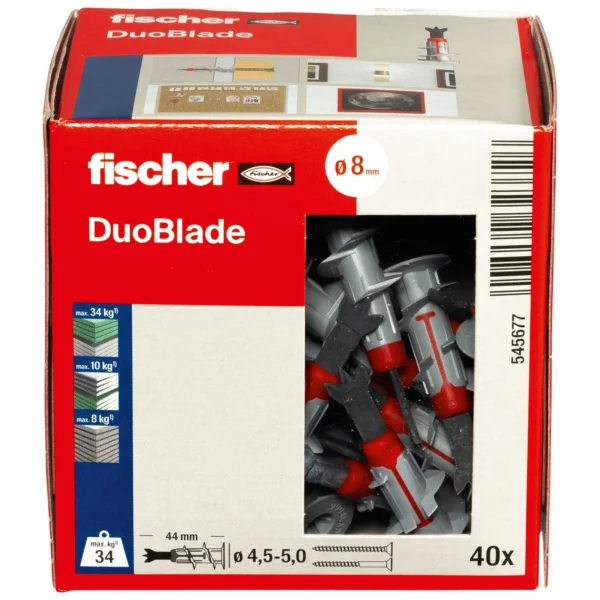 Fischer DuoBlade mocowanie do płyt gipsowo-kartonowych
