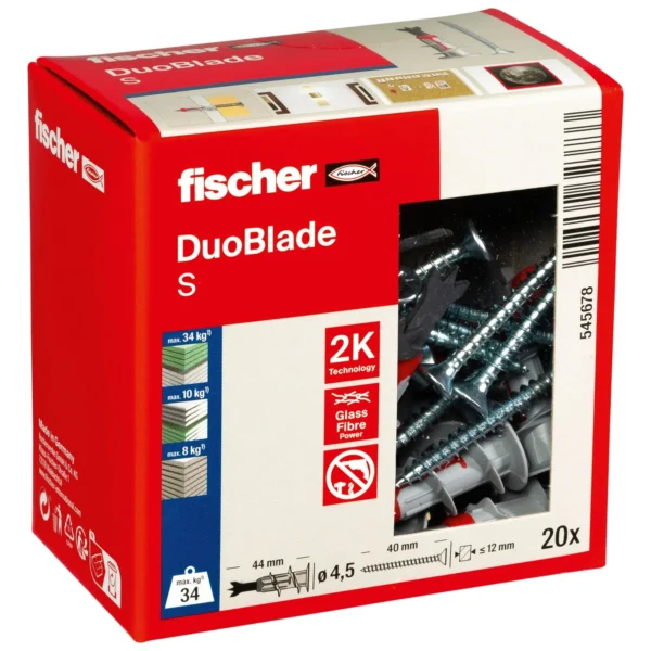 Fischer DuoBlade S mocowanie do płyt z wkrętem