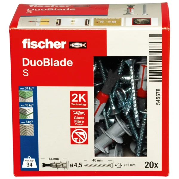 Fischer DuoBlade S mocowanie do płyt z wkrętem