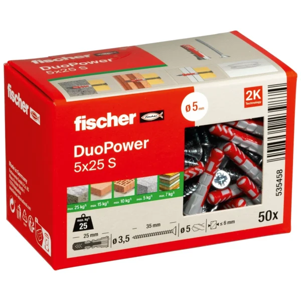 Fischer DuoPower 5 x 25 S z wkrętem