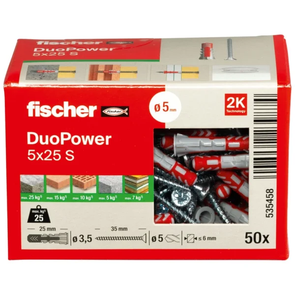 Fischer DuoPower 5 x 25 S z wkrętem