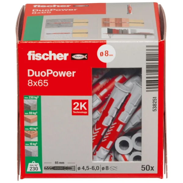 Fischer DuoPower 8 x 65