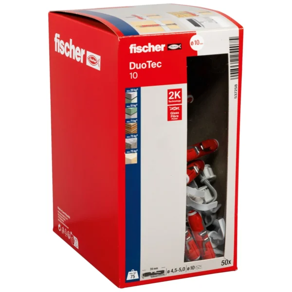 Fischer DuoTec 10 mocowanie uchylne op. 50 szt.