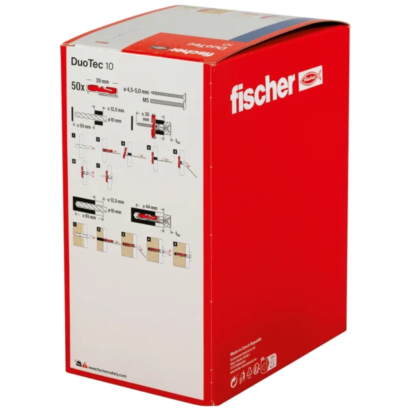 Fischer DuoTec 10 mocowanie uchylne op. 50 szt.