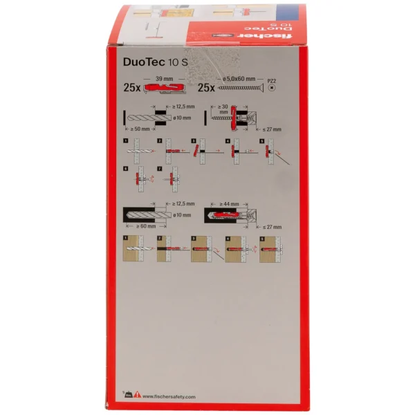 Fischer DuoTec 10 S z wkrętem op. 25 kpl.