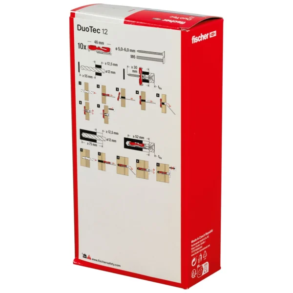 Fischer DuoTec 12 mocowanie uchylne op. 10 szt.