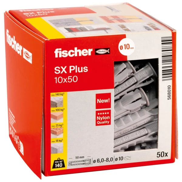 Fischer SX Plus 10 x 50 kołek rozporowy Fischer SX Plus 10 x 50 kołek rozporowy