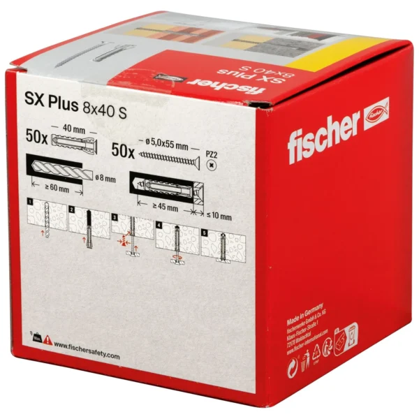 Fischer SX Plus 8 x 40 S z wkrętem op. 50 kpl.