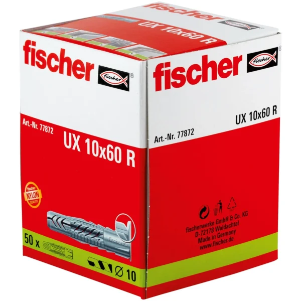 Fischer UX 10 x 60 R kołek uniwersalny op. 50 szt. Fischer UX 10 x 60 R kołek uniwersalny op. 50 szt.